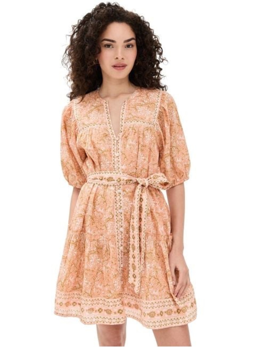 NWT Cleobella B Corp Natural Fiber Eco Calista Mini Dress in Cecil Blush size XS